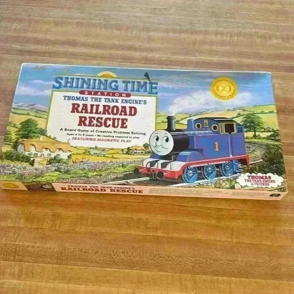 Vintage 1992 Thomas the Tank Engine's Railroad Rescue Board Game - Picture 1 of 7